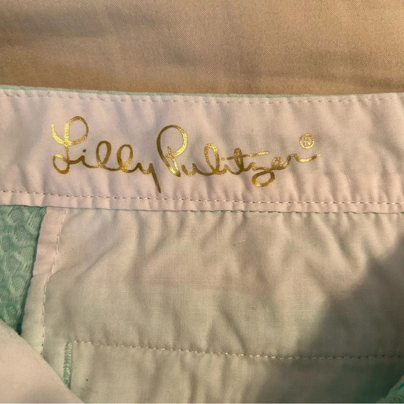 Lilly Pulitzer The Buttercup Shorts Women's 00 Sea Foam Green Tulip Hem Preppy - Picture 4 of 15